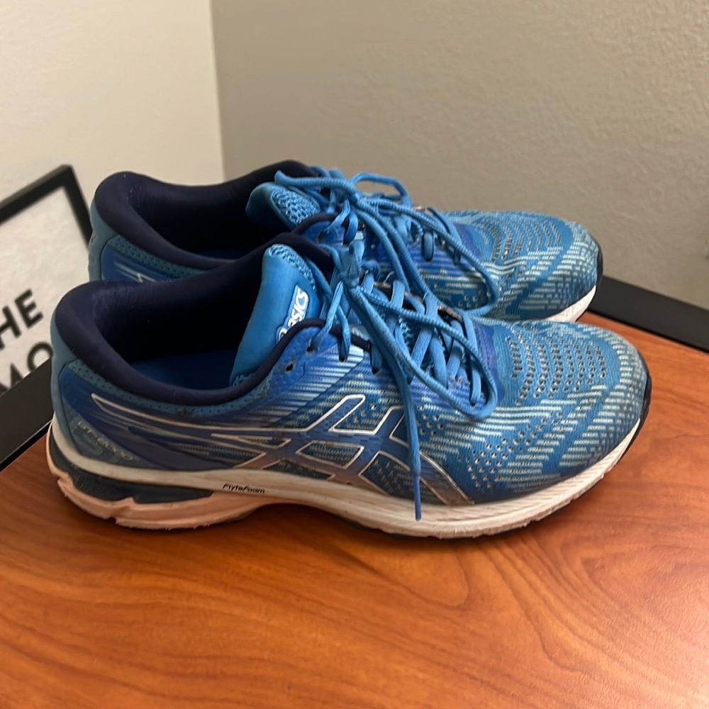 lightly worn ASICS running shoes